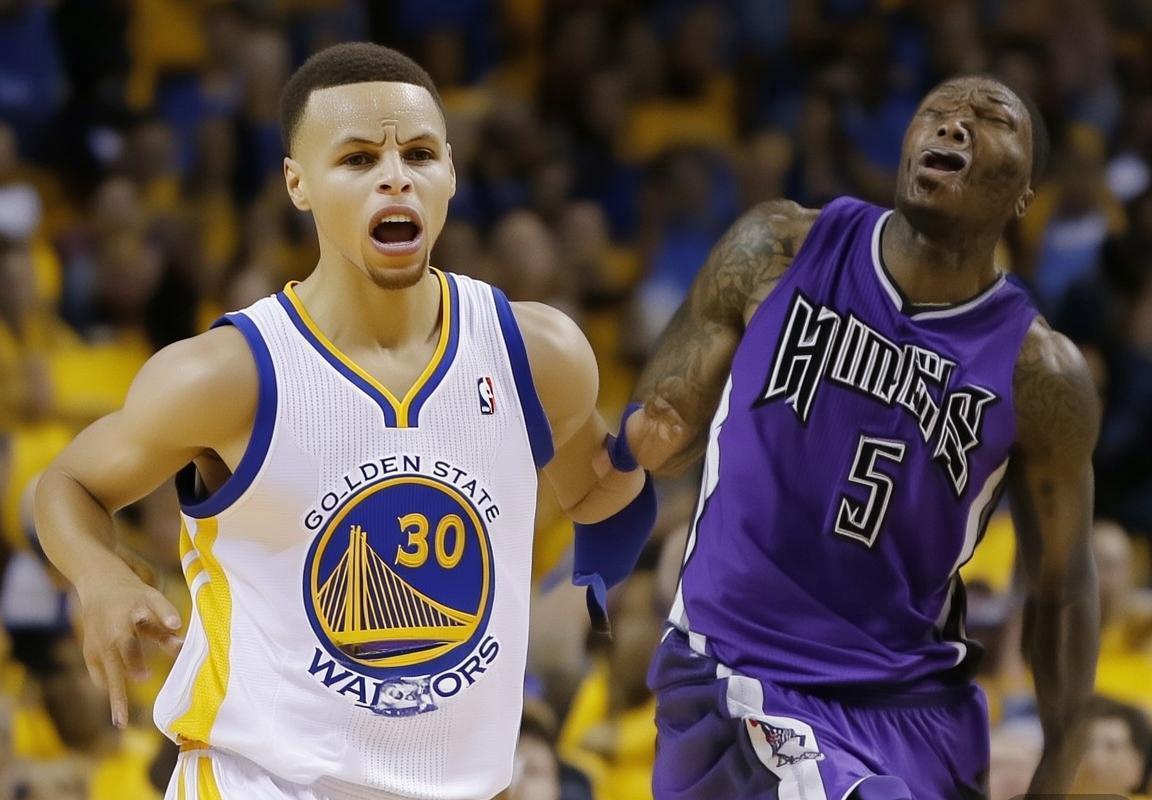 2015年NBA勇士国王巅峰对决：库里与考辛斯精彩对决回顾(图2)